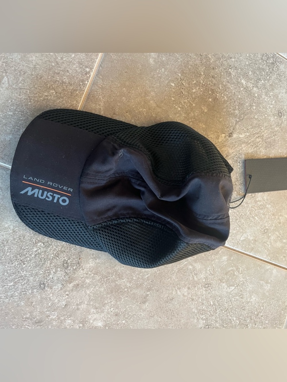 MUSTO x Land Rover Black Mesh Performance Cap